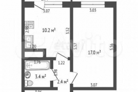 1-к. квартира, 37,4 м², 7/9 эт.