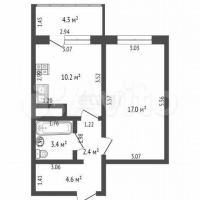 1-к. квартира, 37,4 м², 7/9 эт.